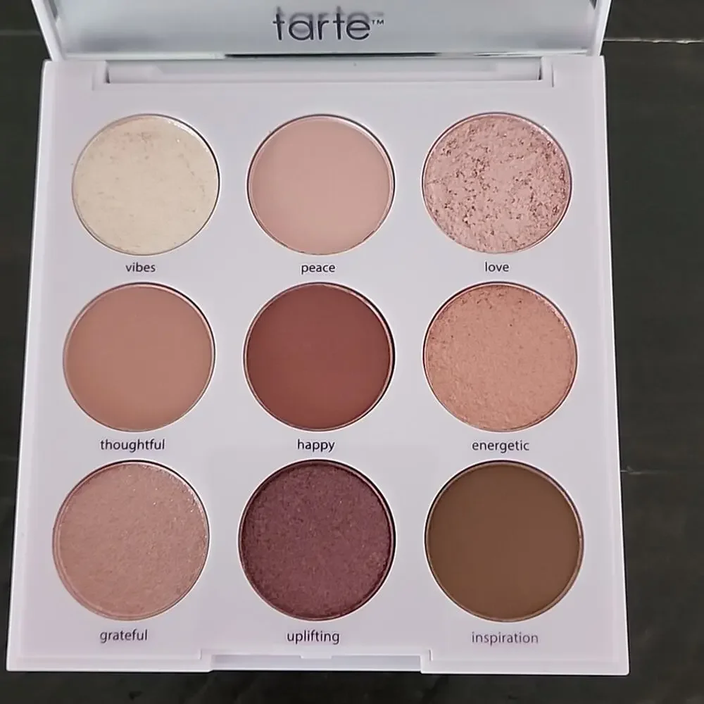 TARTE Positive Vibes Eyeshadow Palette & Double Ended Eyeshadow Eyeliner Brush